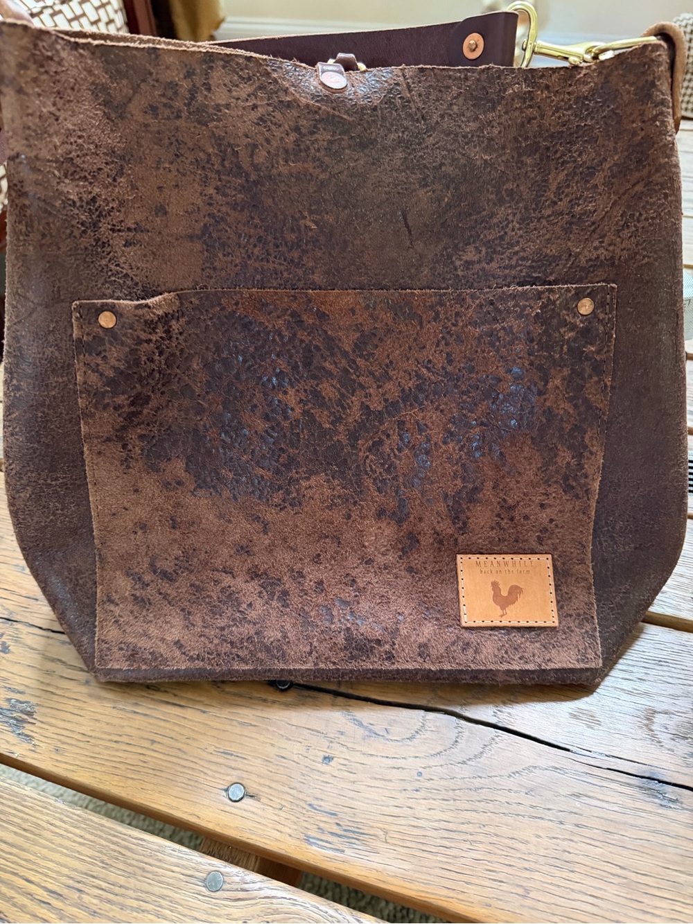 Meanwhile Carryall and Crossbody - Brown Leather Bag - Picture 2 of 8